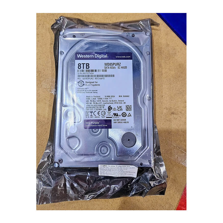 Ổ cứng chuyên dụng 8TB Western Purple WD85PURZ